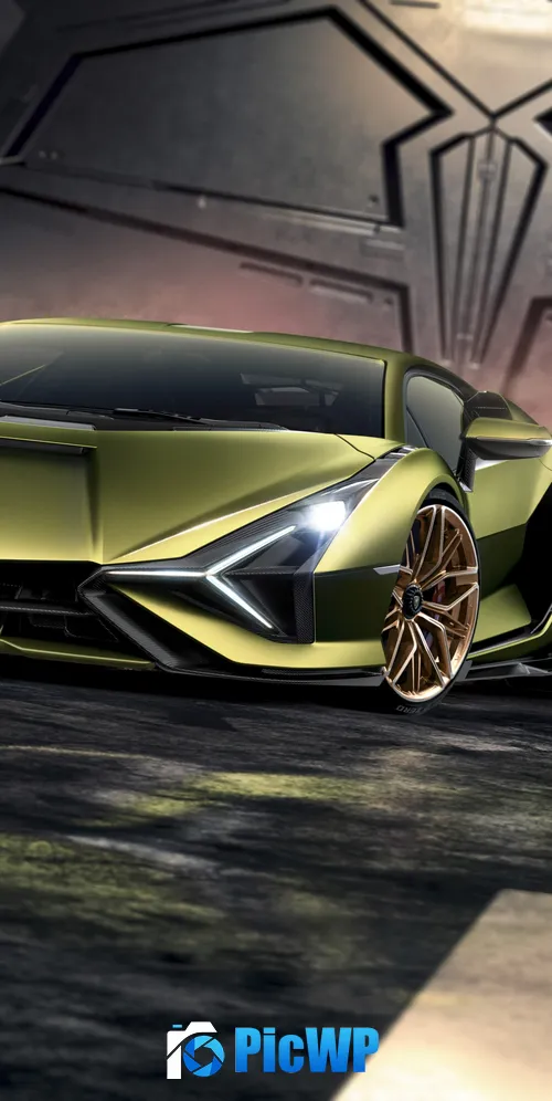 Lamborghini Sian 3K Mobile Wallpaper