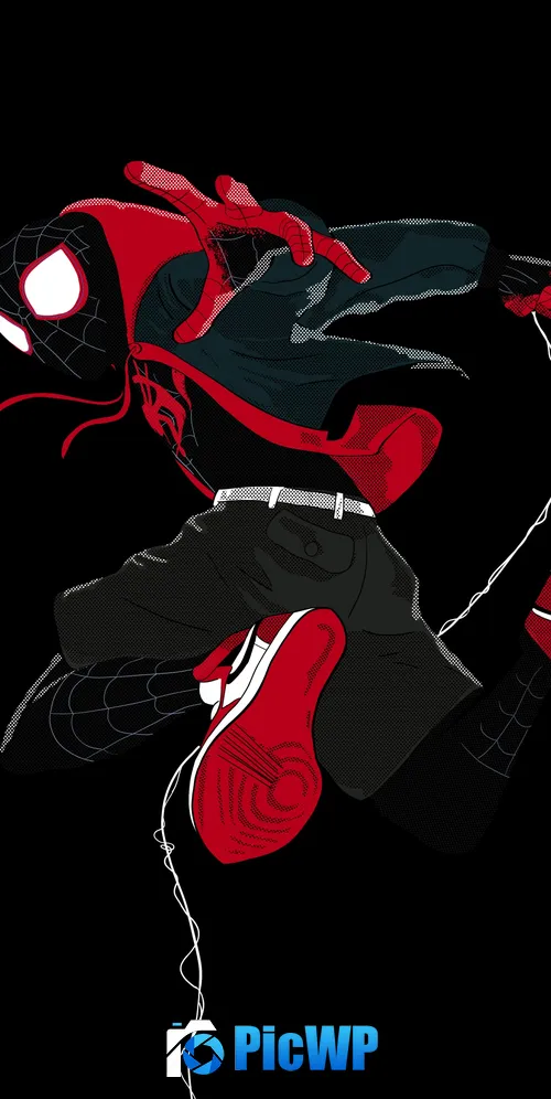 Miles Morales Spider-Man: Into the Spider-Verse 3K Mobile Wallpaper