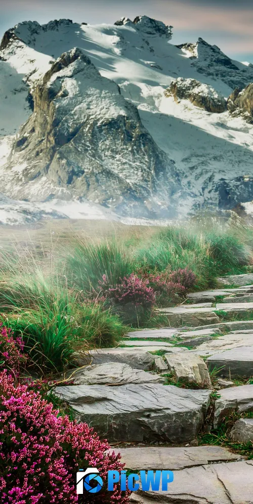 Mountains Path 3K Mobile Wallpaper