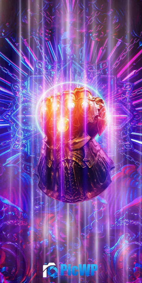 Thanos Infinity Gauntlet iPhone 3K Mobile Wallpaper