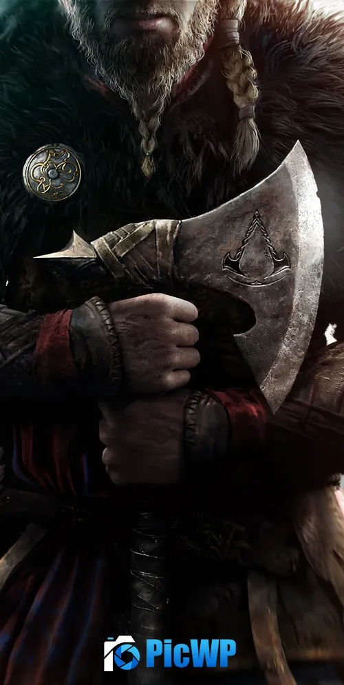 Assassin's Creed Valhalla PlayStation 5 3K Mobile Wallpaper