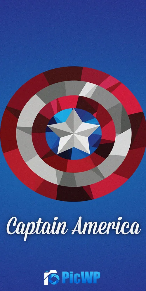 Captain America's shield Illustration 3K Mobile Wallpaper