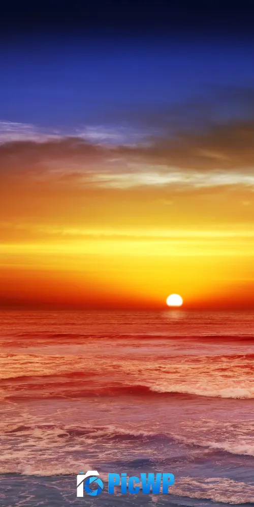 Beach Dusk 3K Mobile Wallpaper
