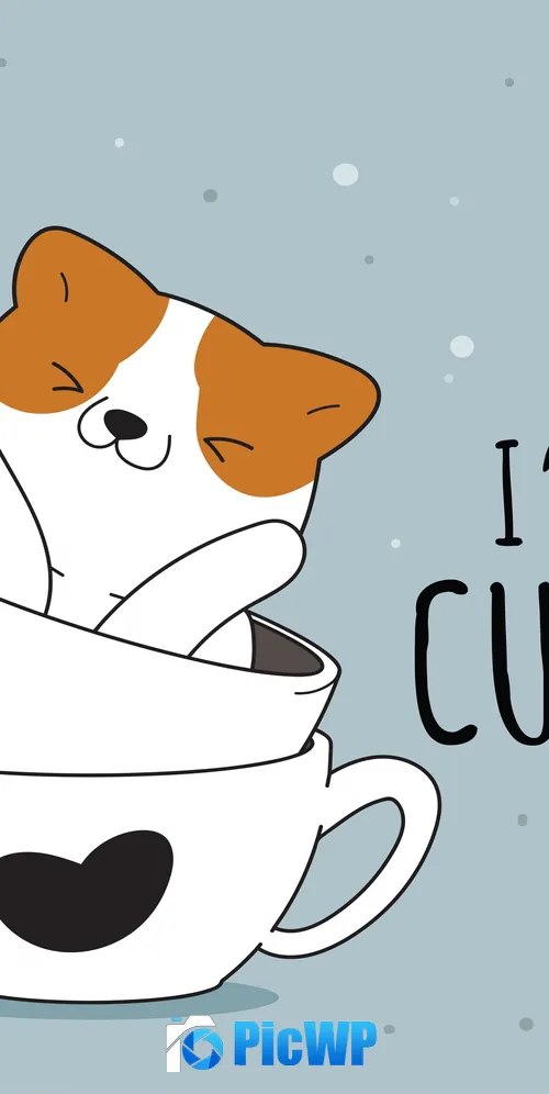 I am Cute Cute puppy 3K Mobile Wallpaper