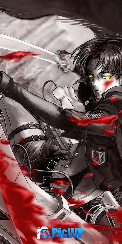 Levi Ackerman Shingeki no Kyojin 3K Mobile Wallpaper