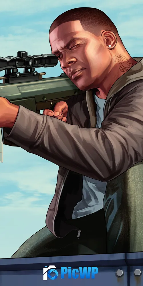 Grand Theft Auto V Franklin Clinton 3K Mobile Wallpaper