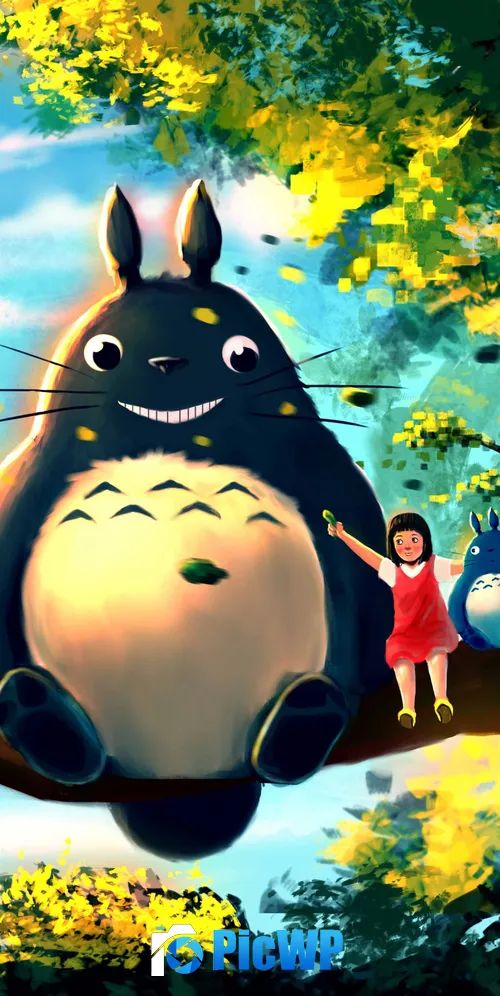 My Neighbor Totoro Mei 3K Mobile Wallpaper