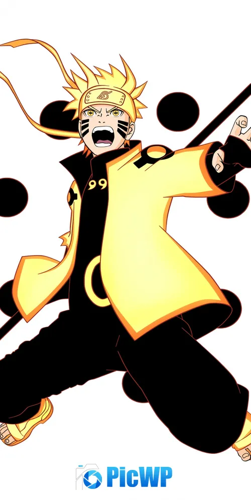 Naruto Uzumaki Six Paths Sage Mode 3K Mobile Wallpaper