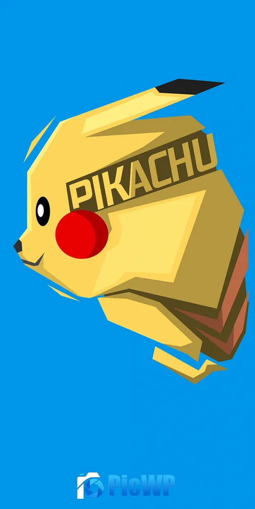 Pikachu Minimalist 3K Mobile Wallpaper