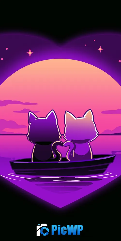 Romantic Sunset 3K Mobile Wallpaper
