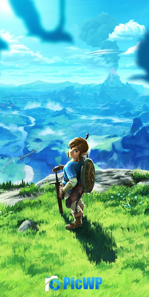 Link Hyrule 3K Mobile Wallpaper