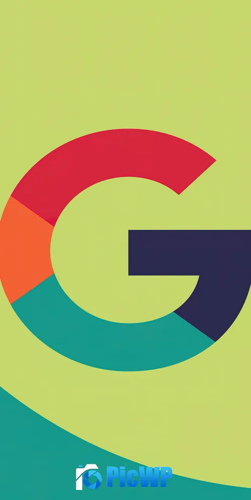 Google logo Minimalist 3K Mobile Wallpaper