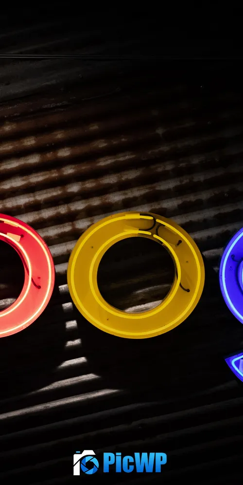 Google logo Dark background 3K Mobile Wallpaper