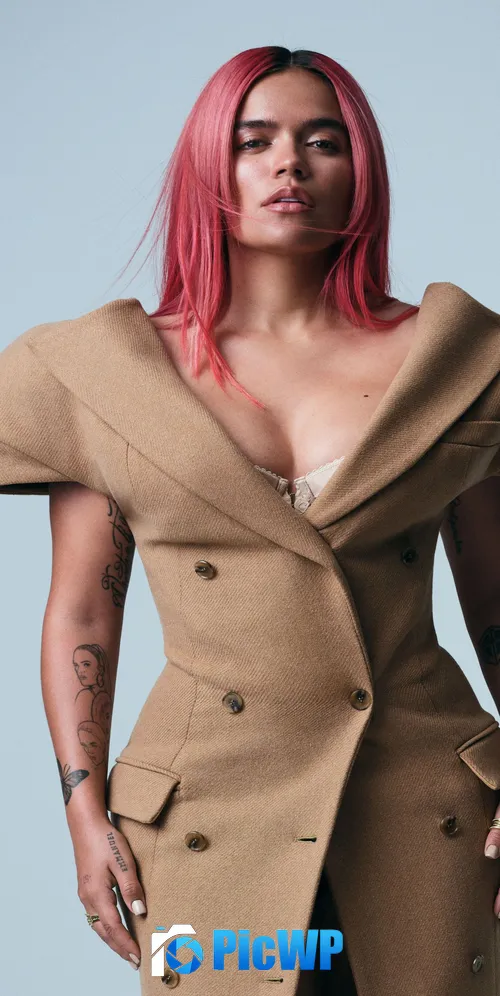 Karol G Colombian singer 3K Mobile Wallpaper
