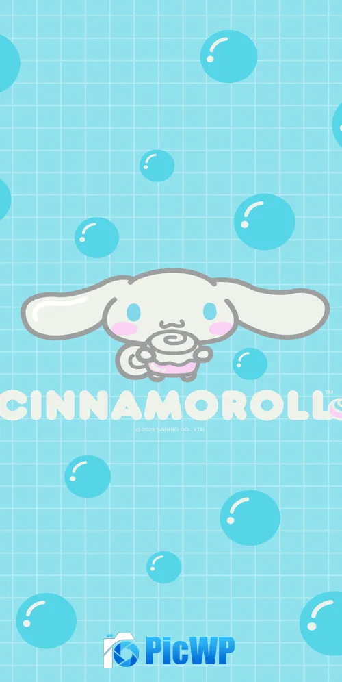 Cinnamoroll Pastel cyan 3K Mobile Wallpaper