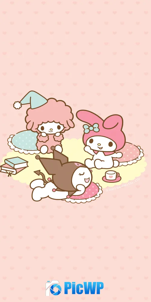My Melody Kuromi 3K Mobile Wallpaper