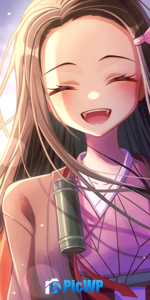 Nezuko Kamado Anime girl 3K Mobile Wallpaper