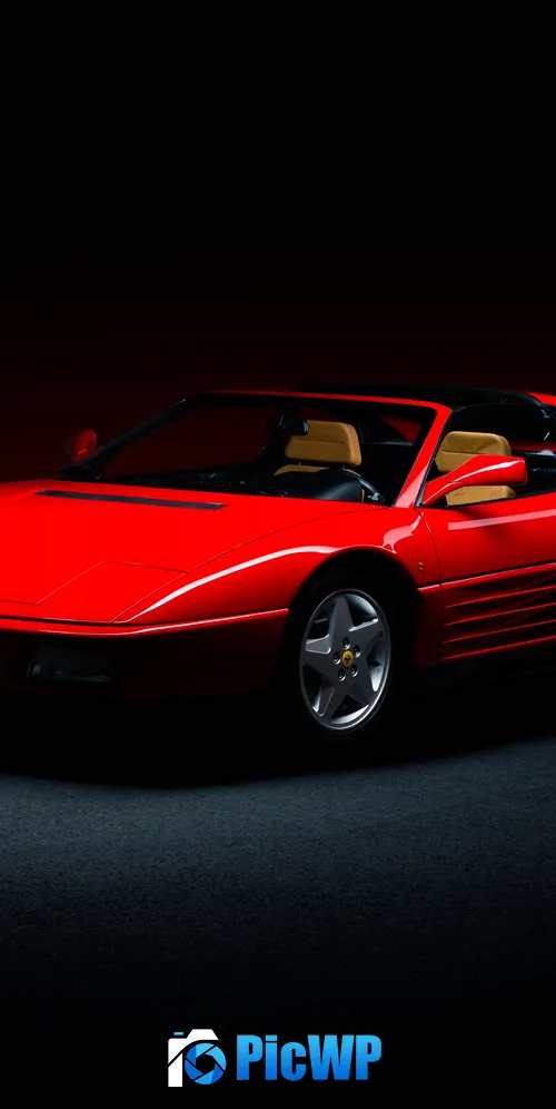 Ferrari 348 Classic cars 3K Mobile Wallpaper