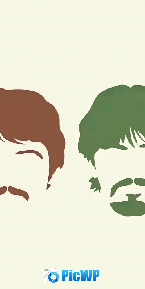 The Beatles Minimalist 3K Mobile Wallpaper