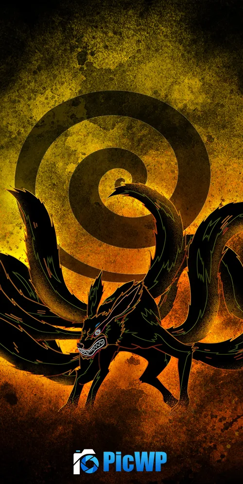 Nine tailed fox Naruto 3K Mobile Wallpaper