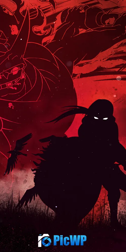 Itachi Uchiha Silhouette 3K Mobile Wallpaper