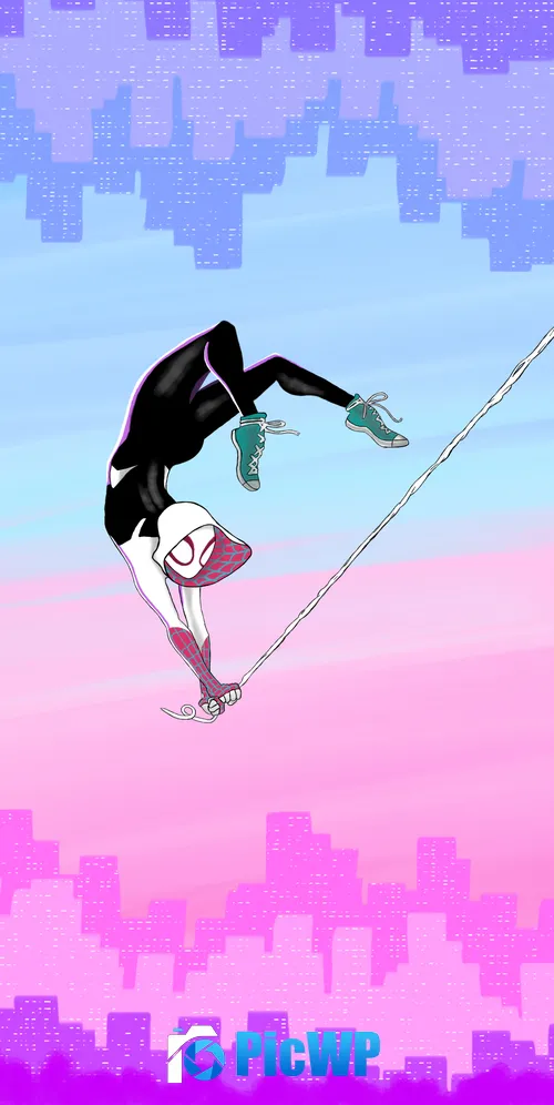 Spider-Gwen 3K Mobile Wallpaper