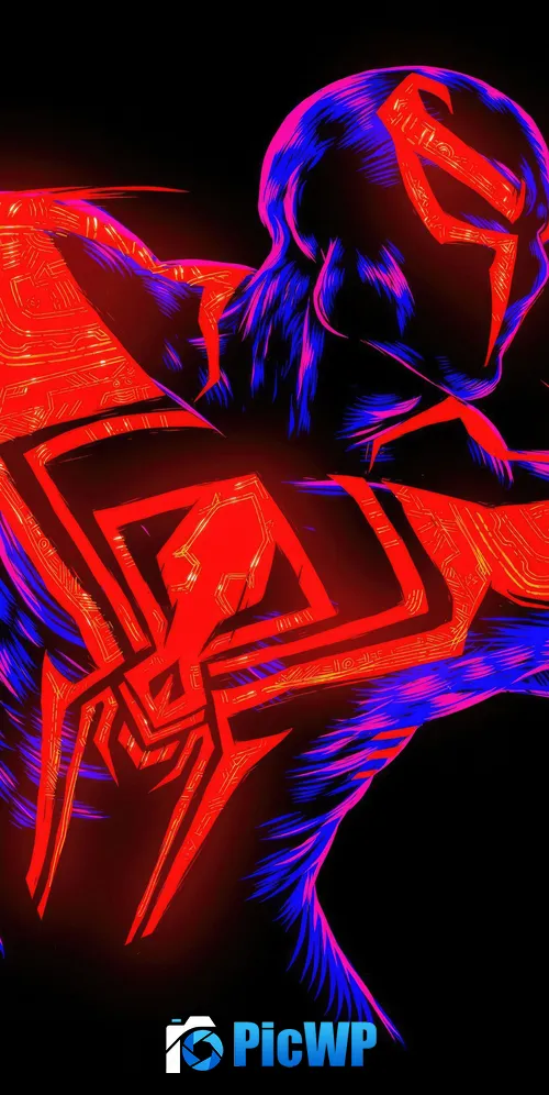 Spider-Man 2099 3K Mobile Wallpaper