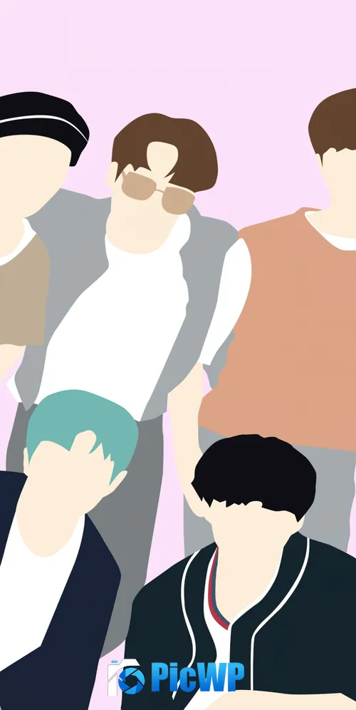 BTS Dynamite Minimalist 3K Mobile Wallpaper
