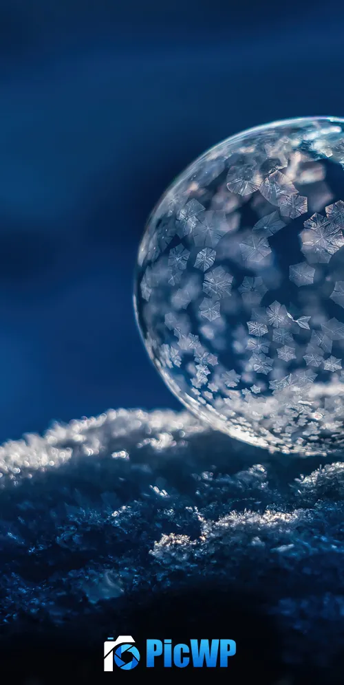 Frozen bubble Winter snow 3K Mobile Wallpaper
