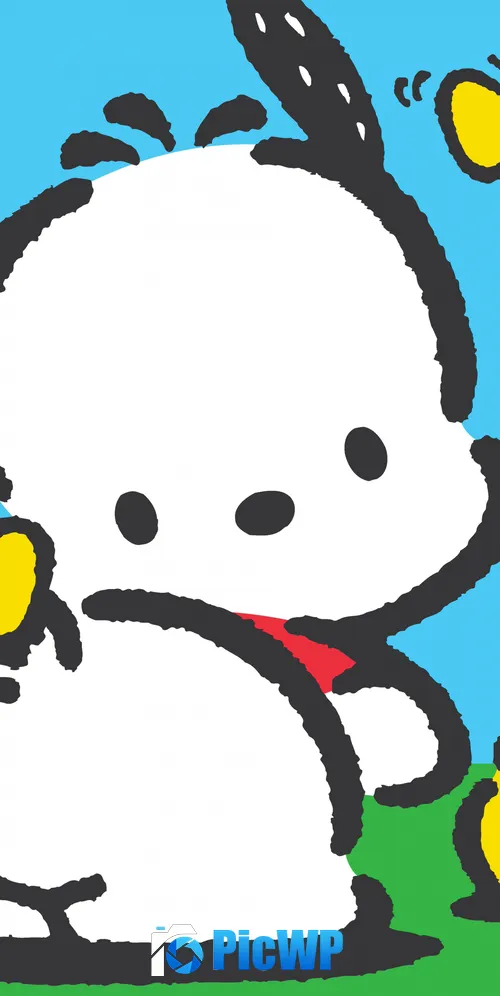 Pochacco Baby chick 3K Mobile Wallpaper