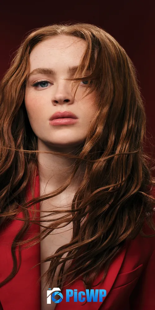 Sadie Sink Portrait 3K Mobile Wallpaper
