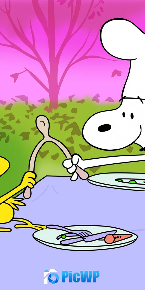 Snoopy Thanksgiving 3K Mobile Wallpaper