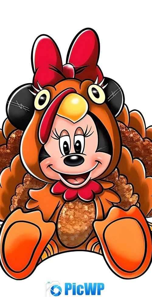 Minnie Mouse Turkey 3K Mobile Wallpaper