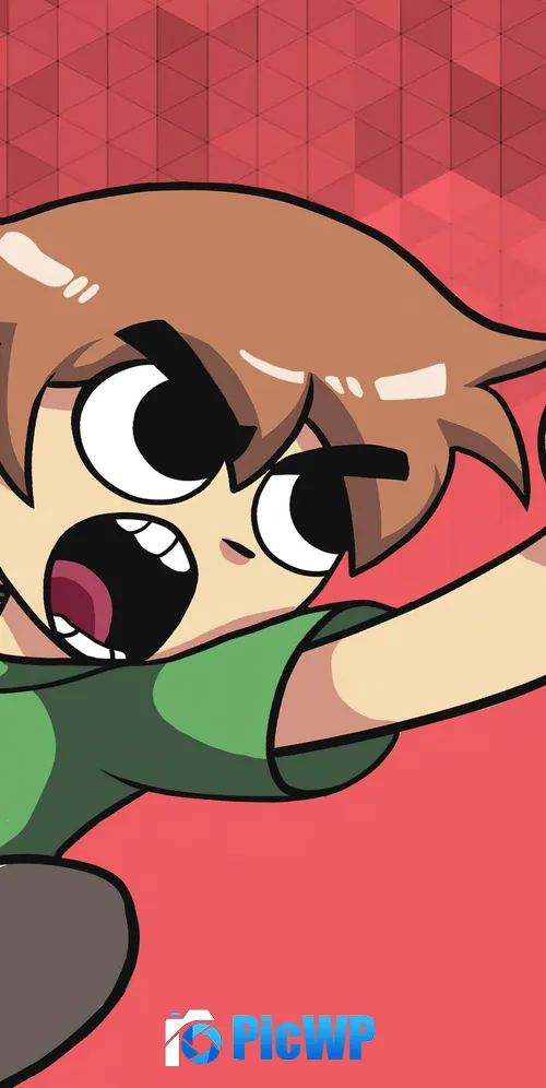 Scott Pilgrim Cartoon 3K Mobile Wallpaper