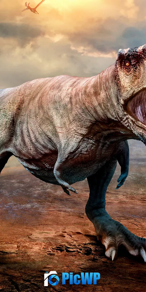 Tyrannosaurus Dinosaur 3K Mobile Wallpaper