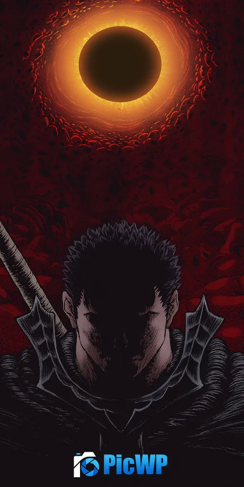 Berserk Guts Colored 3K Mobile Wallpaper