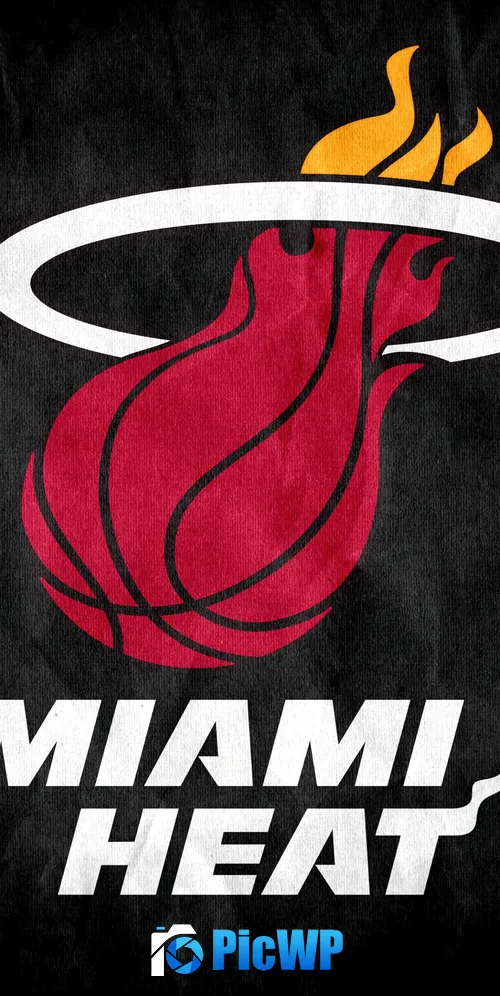 Miami Heat Logo 3K Mobile Wallpaper