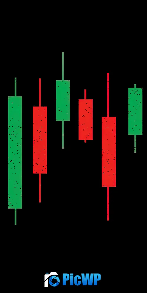 Candlestick pattern 3K Mobile Wallpaper