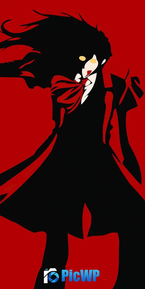 Alucard Minimal art 3K Mobile Wallpaper
