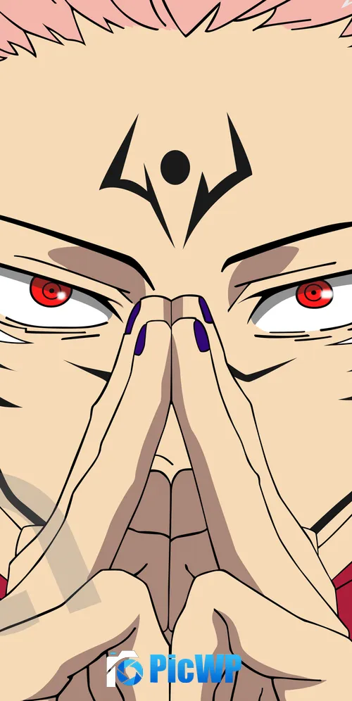 Ryomen Sukuna in Jujutsu Kaisen 3K Mobile Wallpaper