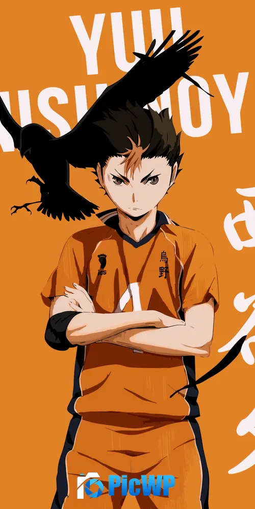 Yu Nishinoya Haikyuu 3K Mobile Wallpaper
