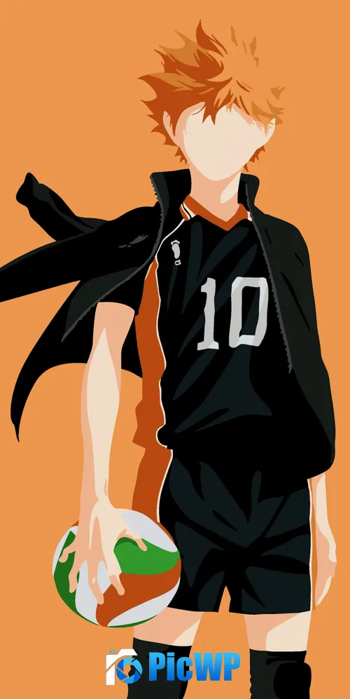 Shoyo Hinata (Haikyuu) Minimalist 3K Mobile Wallpaper