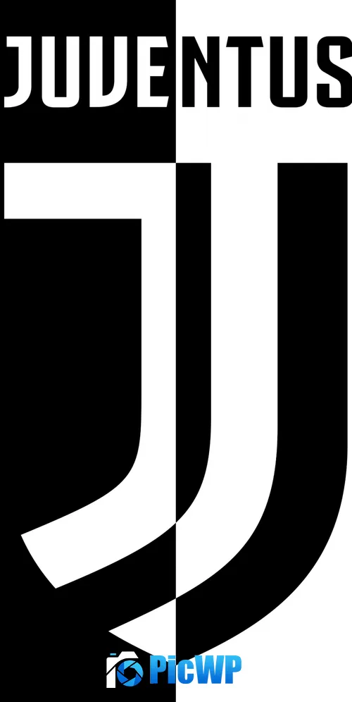 Juventus FC Black and White 3K Mobile Wallpaper