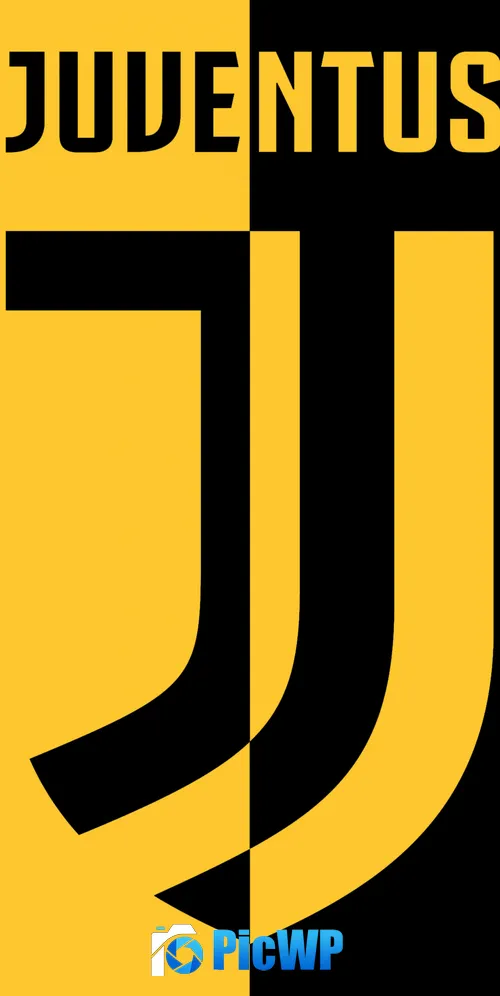 Juventus FC Yellow background 3K Mobile Wallpaper
