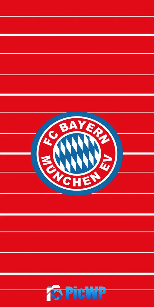 FC Bayern Munich Red background 3K Mobile Wallpaper