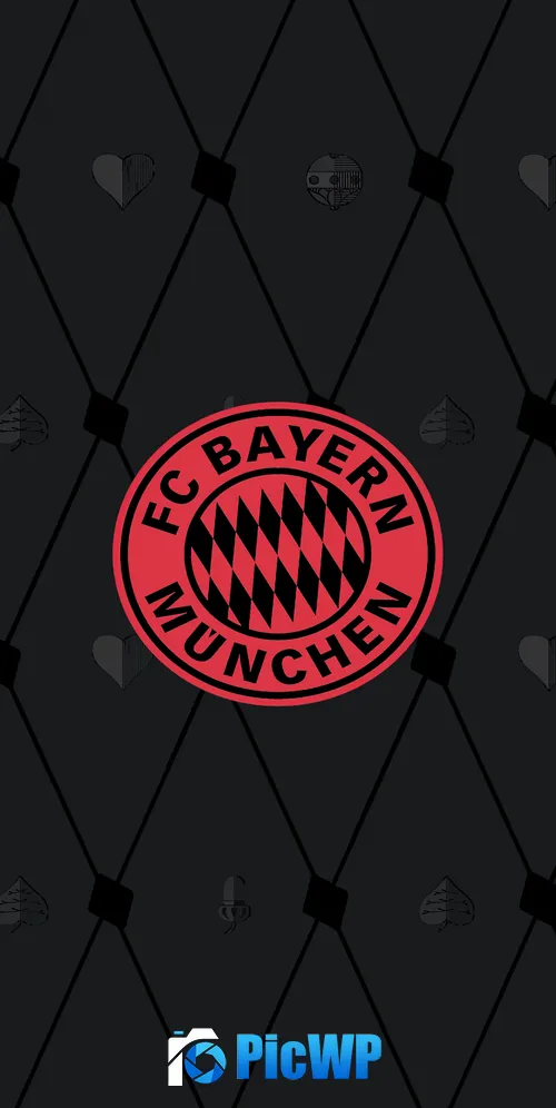 FC Bayern Munich Dark background 3K Mobile Wallpaper