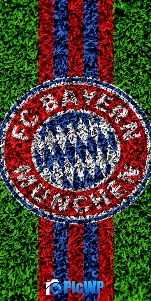 FC Bayern Munich Green background 3K Mobile Wallpaper