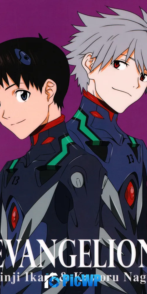 Shinji Ikari Kaworu Nagisa 3K Mobile Wallpaper