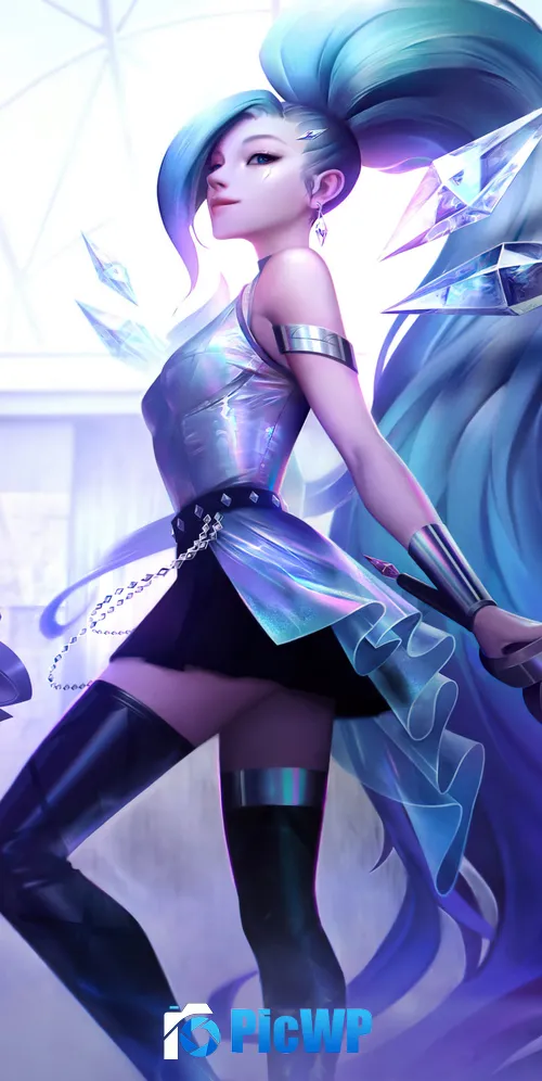 Seraphine Superstar (LOL) KDA 3K Mobile Wallpaper