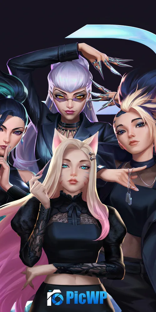 K-pop KDA The Baddest 3K Mobile Wallpaper
